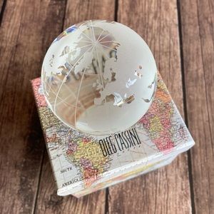 Vintage Oleg Cassini Globe Paperweight